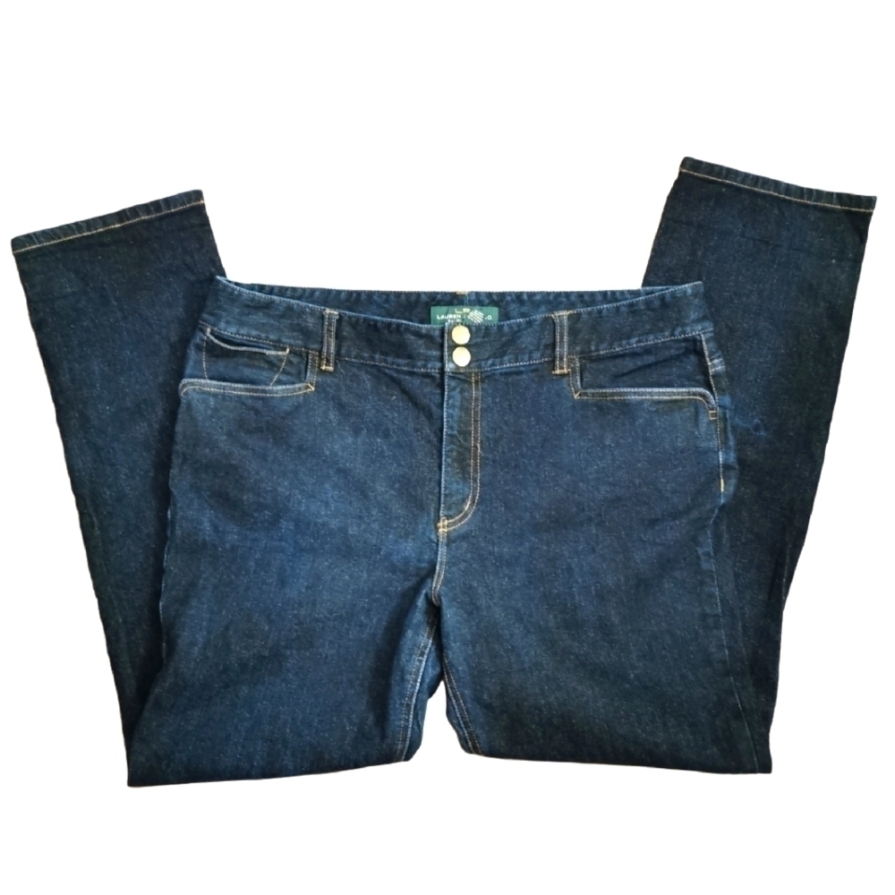 Lauren Jeans Co Slim Fit High Rise Jeans